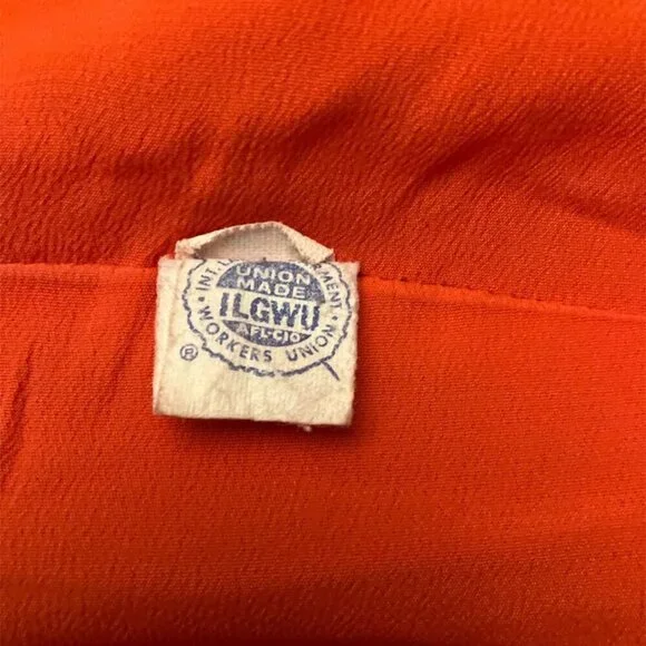 Vintage Winter Cherry Red Dress - Picture 4 of 4